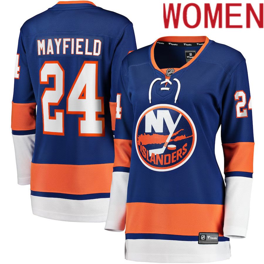 Women New York Islanders #24 Scott Mayfield Fanatics Branded Royal Breakaway NHL Jersey->women nhl jersey->Women Jersey